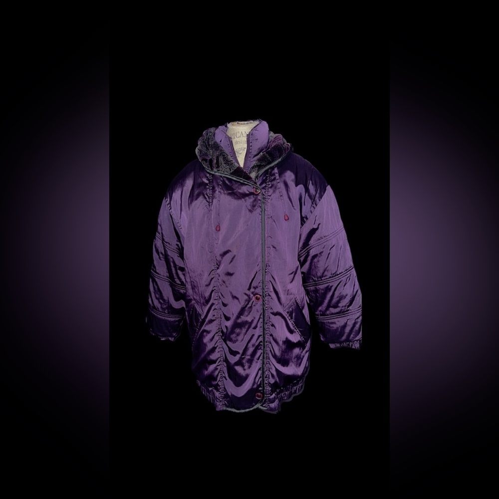 Rare 80’s Purple Patterned Jacket - image 3